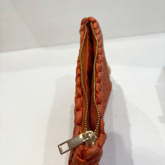 A New Day: Seagrass Terra Cotta Orange Clutch/Wristlet - Picture 7 of 11